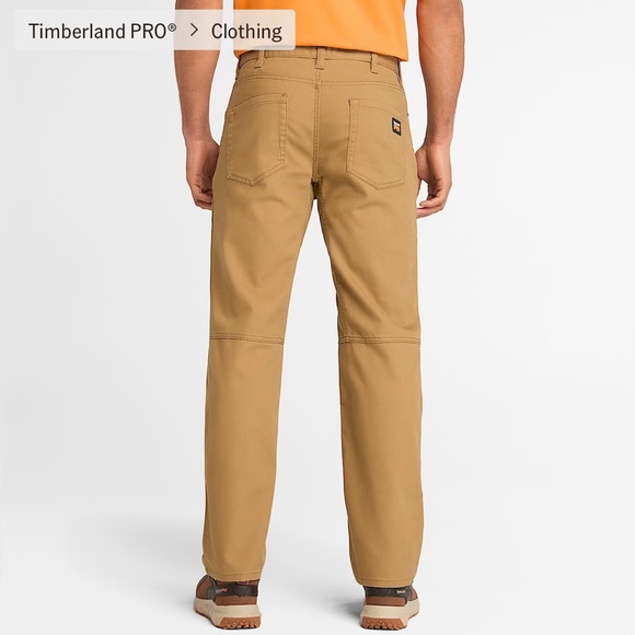 Timberland Pro Mens Iron Hide Flex 5 Pocket Work Pants Brown 42X30 - Picture 4 of 16